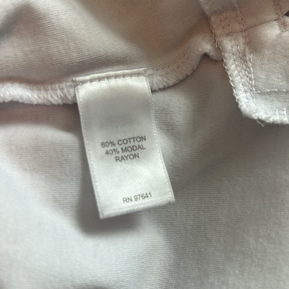 JJill Size M White 3/4 Length Sleeve Top With Buttons on the Shoulder - Picture 5 of 13